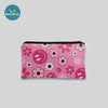 Pink Floral Customized Pouch