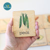 Wooden Flashcards---Learning Veggies Flashcards